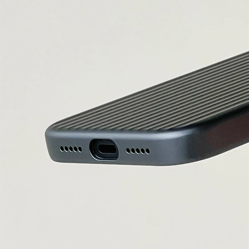 Electroplated 3D Stripes MagSafe Case – iPhone 17/16/15/14 Pro Max, Matte Hard PC Magnetic Cover. This page is ready