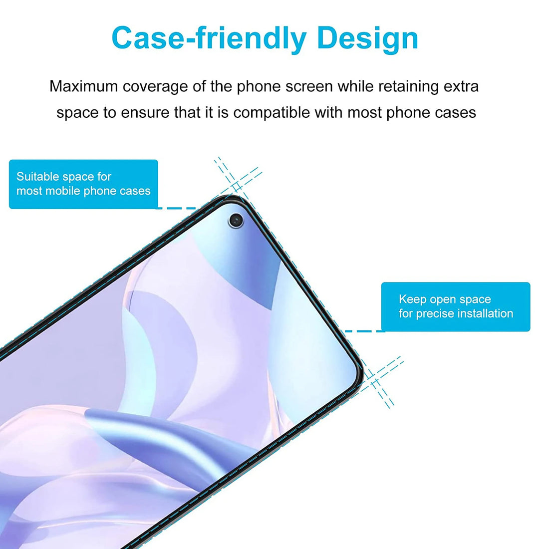 2/4Pcs Screen Protector Glass