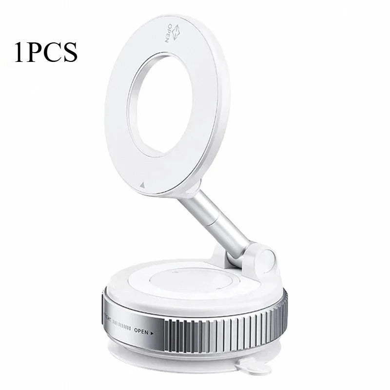 Magnetic Car Phone Mount, Strong Suction, 360° Rotation, iPhone, Android