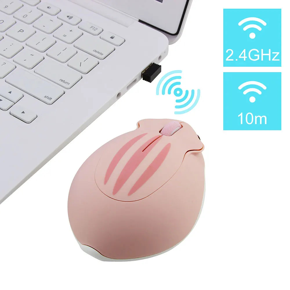 2.4GHz Pink Wireless Mouse 1200DPI