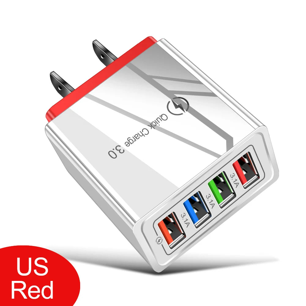 USB Charger Quick Charge 3.0 4