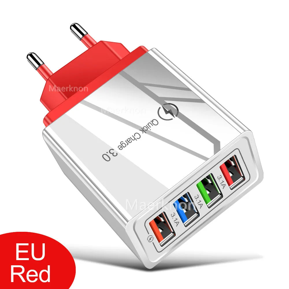 USB Charger Quick Charge 3.0 4