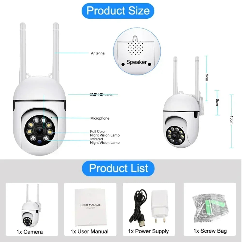 8MP Wifi Surveillance Camera PTZ