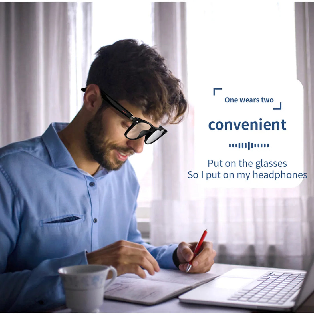 AI Smart Translate Eyeglasses Bluetooth