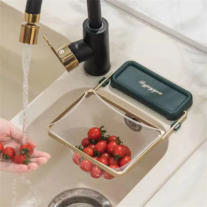 Sink Strainer Basket – Suction Rack for Fruits & Veggies 🍎🥦