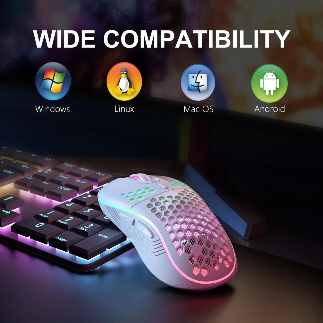 2.4G Wireless Mouse with RGB Backlit