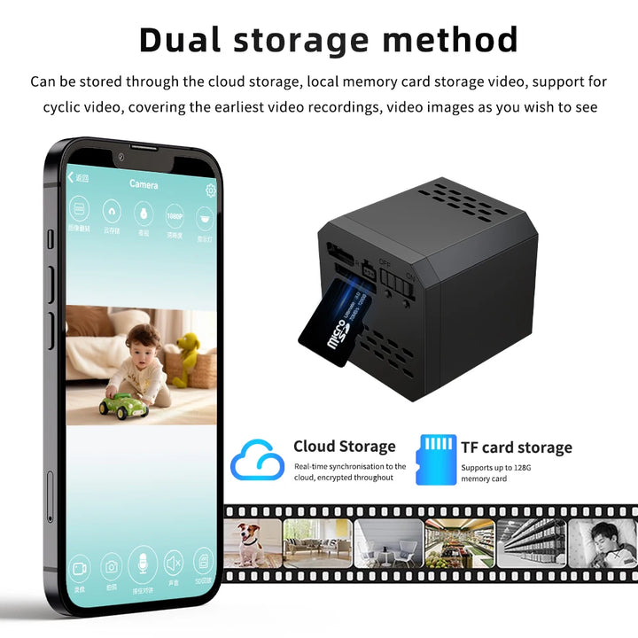 1080P Mini WiFi Camera F1 Wireless