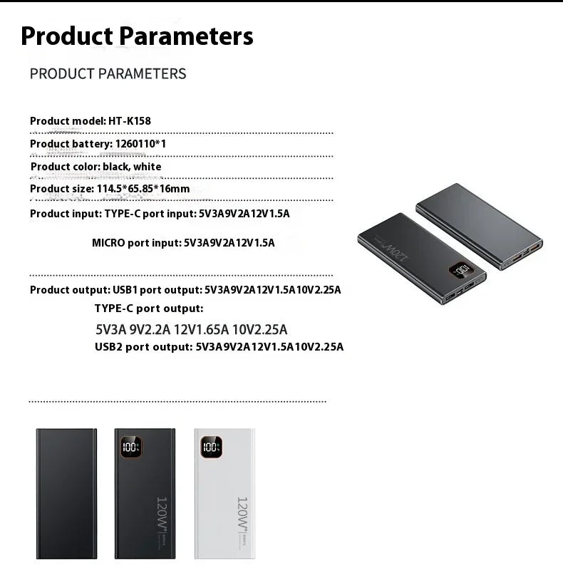 NEW 120W High Capacity Power