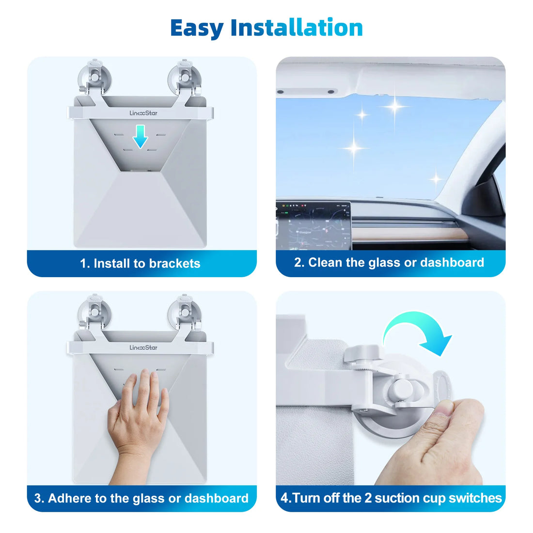 One Bracket 2 Suction Cups