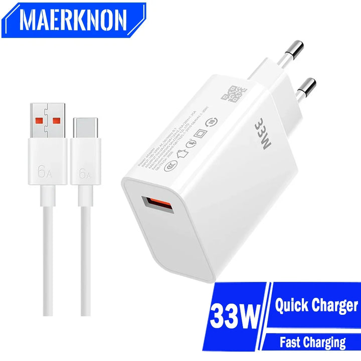 33W USB Charger Fast Charging