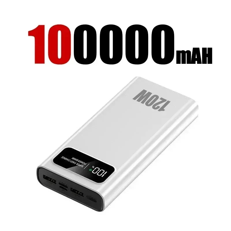 200000mAh 120W Power Bank Fast