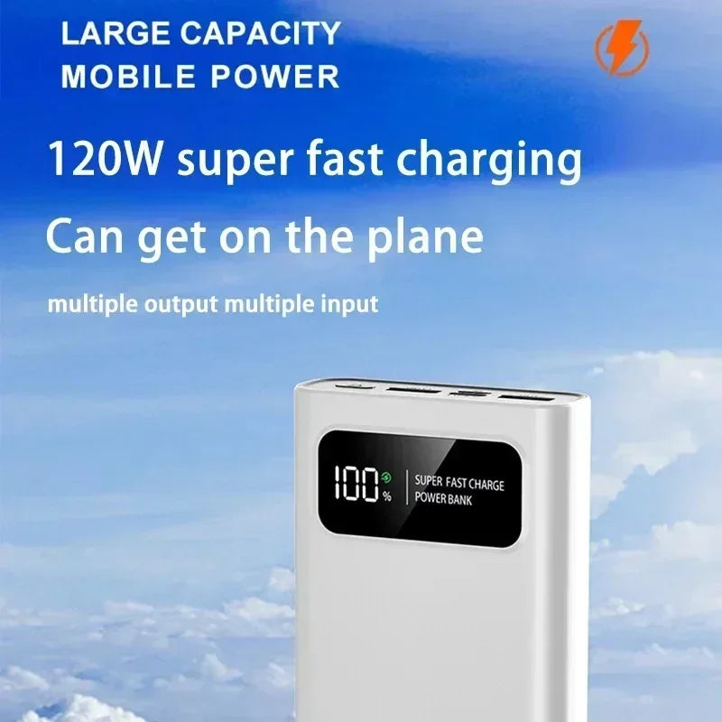 200000mAh 120W Power Bank Fast