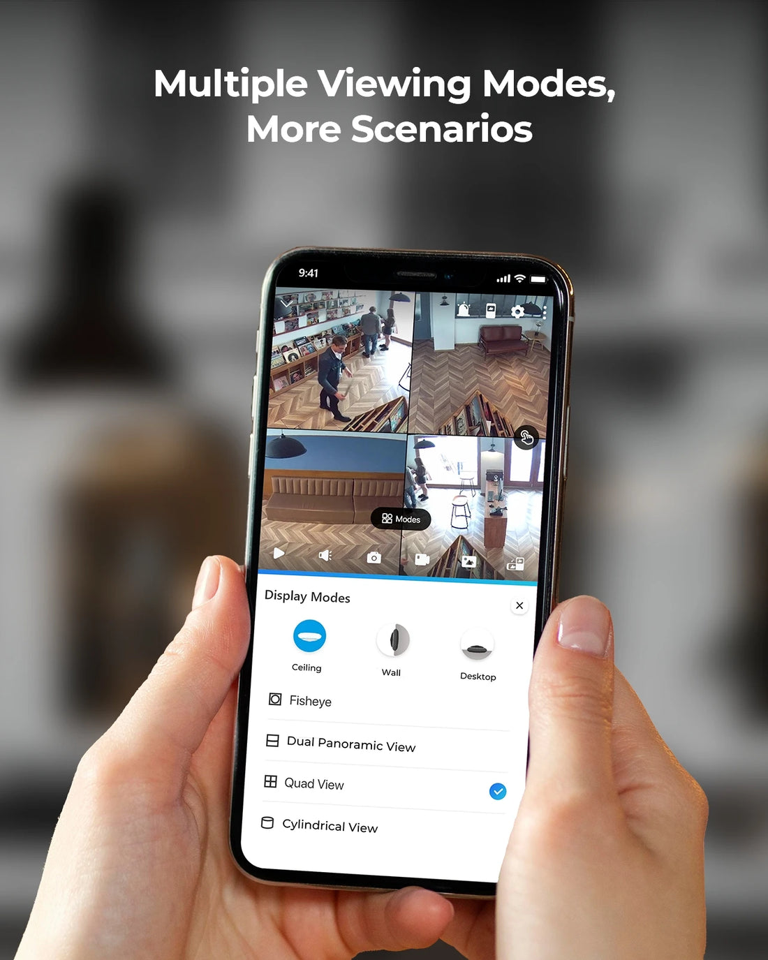 Reolink 6MP Fisheye WiFi Security ma PoE Cameras