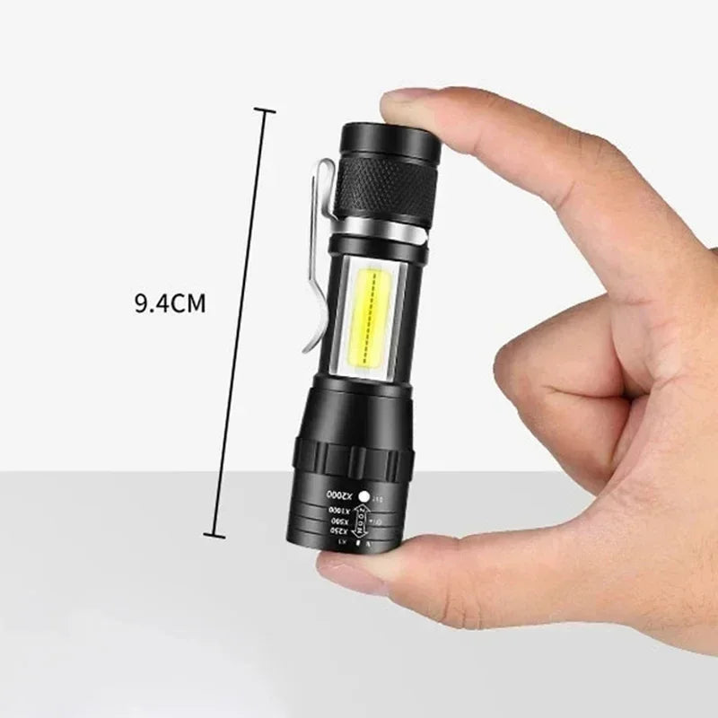 COB+XPE Mini Portable Flashlight