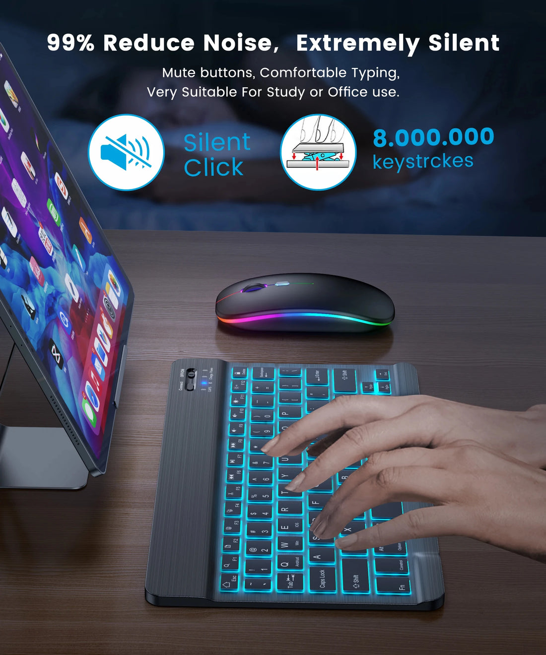 Keyboard and Mouse Set Bluetooth