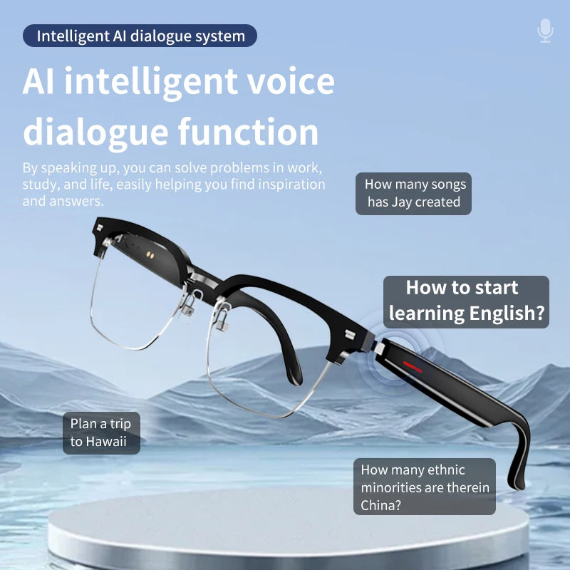 AI Smart Translate Eyeglasses Bluetooth