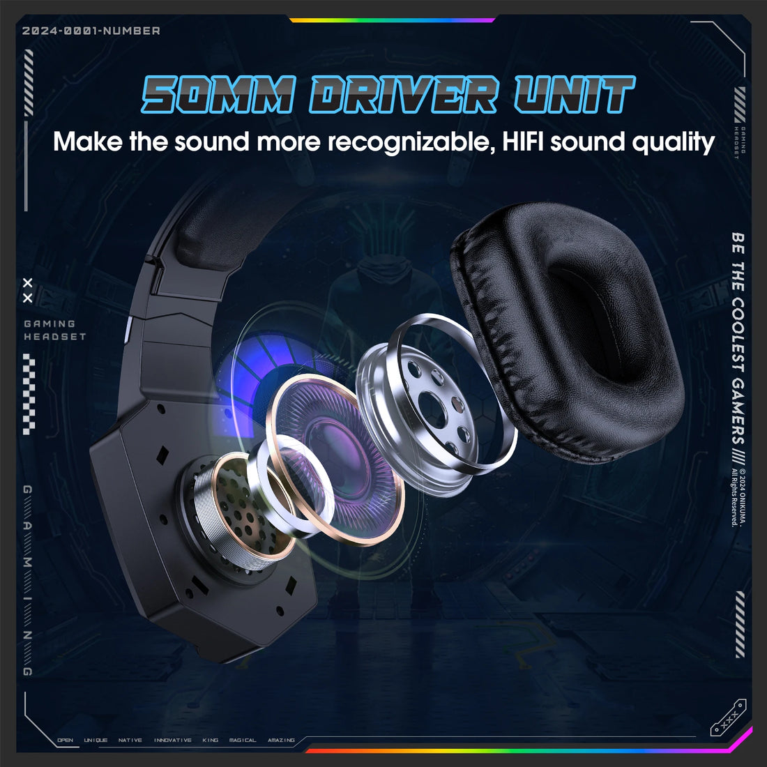 ONIKUMA Tri-Mode Headset Noise