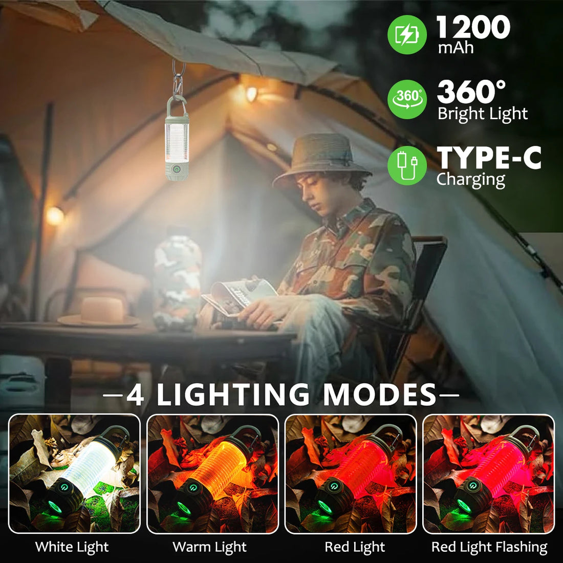 Multifunction Camping Flashlight
