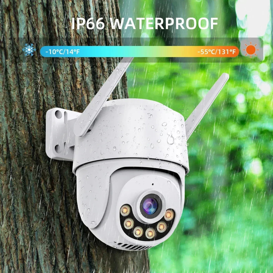 2MP PTZ WIFI Camera Dual Lens IP