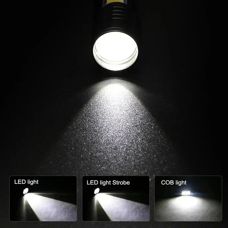 COB+XPE Mini Portable Flashlight