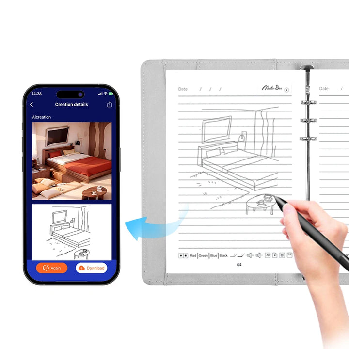 A5 Password Lock Smart Notebook AI
