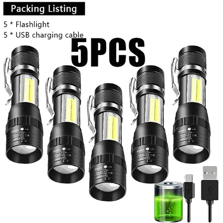COB+XPE Mini Portable Flashlight