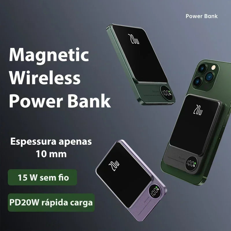 (iPhone/Huawei) Power Bank 10000mAh • 20W Magnetic MagSafe Fast Charge