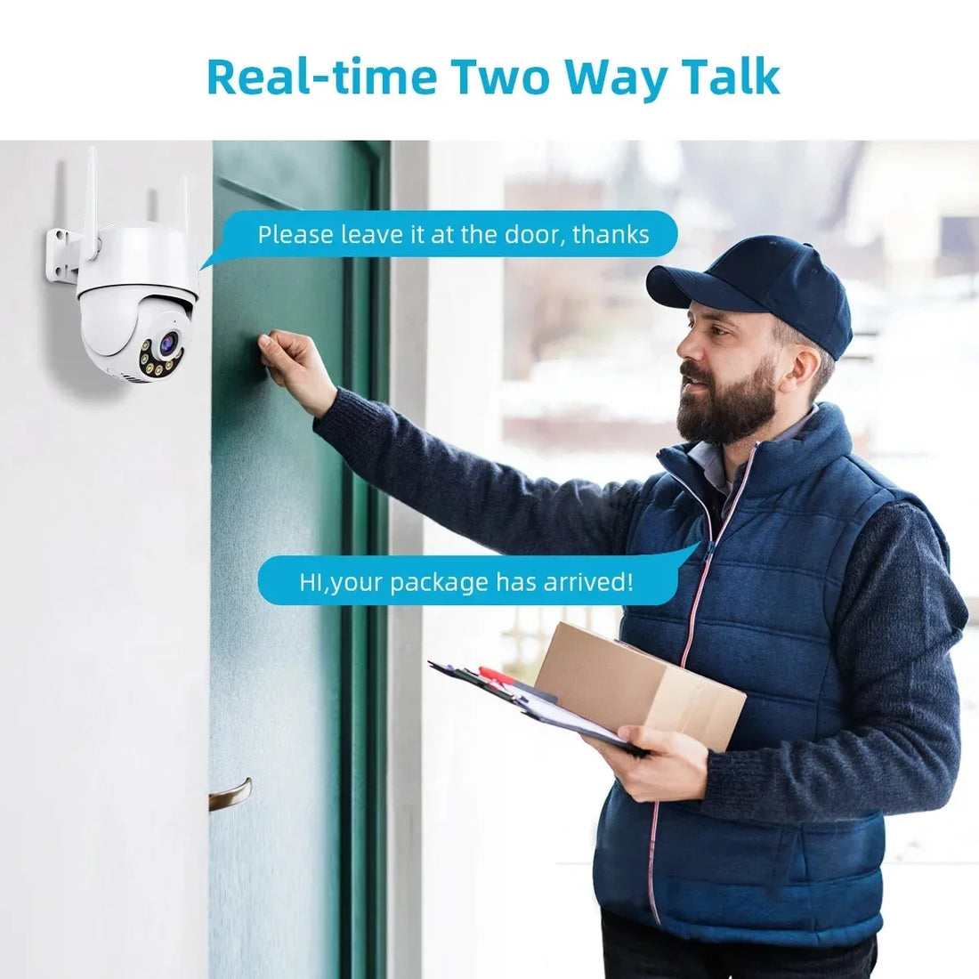2MP PTZ WIFI Camera Dual Lens IP